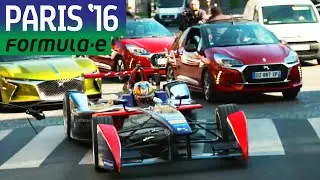 Jean-Eric Vergne Drives Formula E Car In Paris Traffic!