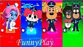 Sheriff Labrador 🆚 Police Officer 🆚 Sheriff Labrador 💤 tiles hop EDM Rush