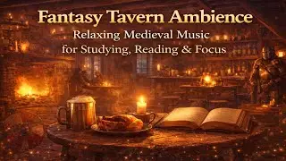 Fantasy Tavern Ambience | Relaxing Medieval Music for Studying, Reading & Focus