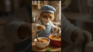 Cute Pet Chef is here! #petcooking  #catcooking  #petlife