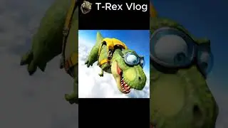T-Rex Parachute Jump Gone Wrong! 🦖🪂 | Funny Dino Vlog #17