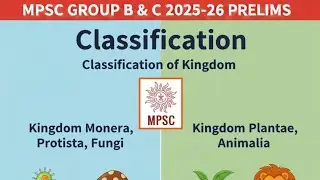 Classification of kingdom | Plantae ☘️ | MPSC Group B & C 2025-26 | Prelims |
