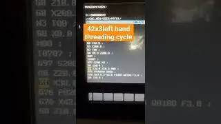 G76 threading cycle left hand thread#cnc #shorts #cncmachine