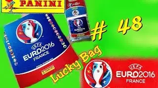 PANINI UEFA EURO 2016 FRANCE new OFFICIAL STICKER ALBUM EM Frankreich new UNBOXING 5 Aufkleber #48
