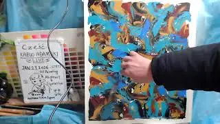 Oil painting abstract day 1  op1627-1  [LIVE]--  