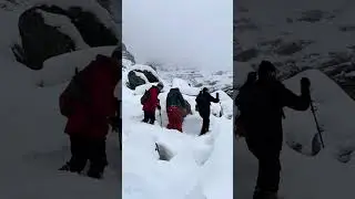Winter Hike to Elizabeth Parker Alpine Hut in wild Canadian Rockies, Yoho National Park, BC