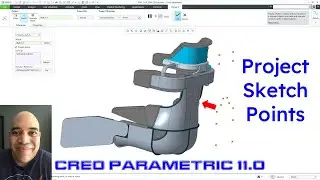 Creo Parametric 11.0 - Project Sketched Points