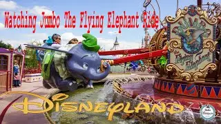 Disneyland Paris Watching Jumbo The Flying Elephant Ride