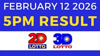 5pm Lotto Result Today February 12 2026 2D 3D Lotto