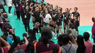 UP Lady Fighting Maroons singing UP Naming Mahal