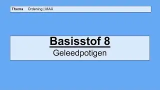 VMBO HAVO 1 | Ordening | 8.  Geleedpotigen | 8e editie | MAX