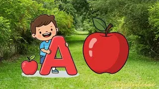 A for apple 🍎 | B for ball | A to Z Words for Toddlers | ABC Song with Pictures | Learn Alphabet