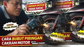 Tanpa Mesin Bubut! Cara Ratakan Piringan Cakram Motor yang Bengkok