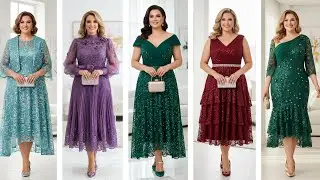 THE ULTIMATE TEA-LENGTH SEQUIN LACE DRESS COLLECTION  /AI CONCEPT