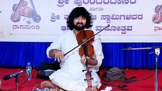 Violin Solo Concert by K J Dileep at 2 Year Sri Purandaradasa & Thyagaraja Aradhana Festival 16Feb20