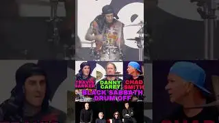 Travis Barker Drum Off VS Chad Smith & Danny Carey at Black Sabbath Final Show #ozzyosbourne #drumz