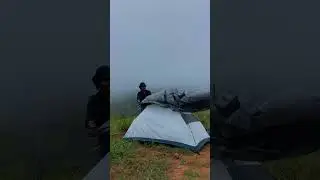 Tent life #camping #tent #campinglife #asmr #outdoors #nature #peace ##monsoon #kerala #mountains