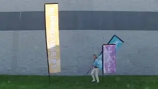 Rectangular Sail Outdoor Wind Banner Flag Signs