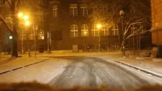 Éjszakai havazás Szegeden (2014.01.24.) Full HD