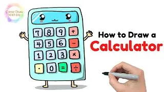How to Draw a Cute Calculator Easy | How to Draw Easy Calculator for Beginners