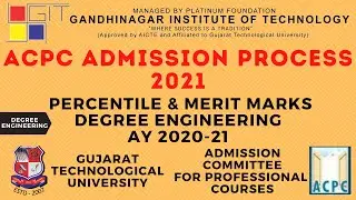 Percentile & Merit Marks Degree Engineering 2020-21 | GTU | Engineering | Admission 2021 | BE