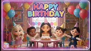 🎶 Happy birthday song for kids - Kids Music and Dance | HappyBabies