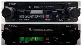 1980s Sharp RG-5850E Car Cassette FM Radio Player + Bluetooth