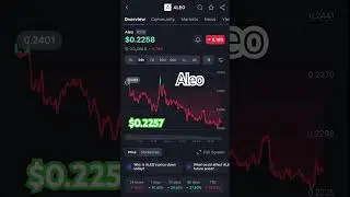 #trading #cryptocurrency #crypto #asicminer #Aleo is trading at $0.2257 today!