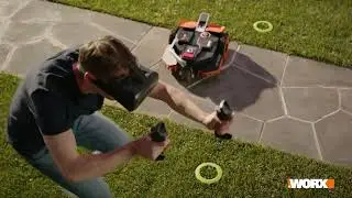 WORX Landroid Vision Robotic Lawn Mower, Wire Free Robot Mower with Active Obstacle Avoidance