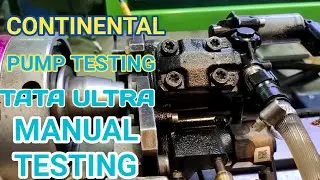 Tata ultra continental pump testing manual ! CRDi pump testing manual Bs6 pump testing manual