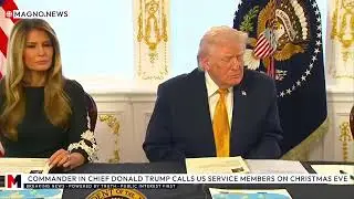 🇺🇸 Commander in Chief Donald Trump Calls US Service Members on Christmas Eve [2025]