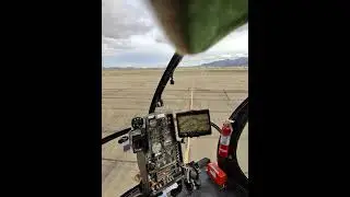Lift off and departing Schweizer 300