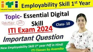 ITI Employability Skill 1st year class - 10 |Nimi Based important question | ITI Exam 2024