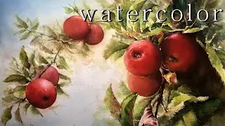 🍎Apple tree /watercolor painting