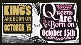 Those who are born on October 15