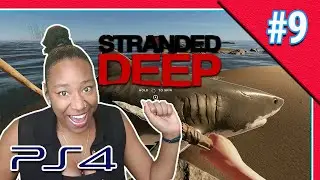 Lets Play stranded Deep Ps4 Killing My 1st Tiger Shark Part 9