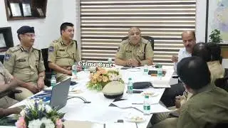 Visuals of DGP sir review on GHMC traffic issue with senior police officers....