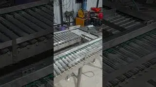Pu cord conveyor #conveyor, roller conveyor