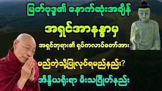 (၇၆)အရှင်အာနန္ဒာမှ မြတ်ဗုဒ္ဓ၏ ရုပ်ကလာပ်အား မည်ကဲ့သို့ ပြုလုပ်ရမလဲ?လျှောက်လေပြီ