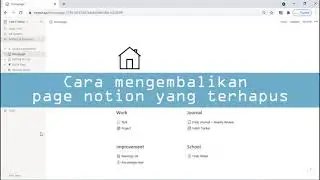Cara mengembalikan page notion yang terhapus