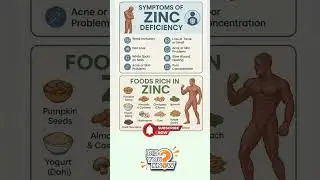 Zinc Deficiency: Signs Your Body Shouldn&rsquo;t Ignore ⚠️ #healthtips #wellness #hearthealth