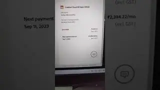 Adobe Creative Cloud subscription payment failed #adobecreativecloud