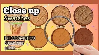 SUGAR CONE palette SWATCHES | BH COSMETICS Sweet Shoppe | Close Up