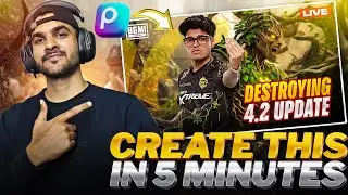 BGMI 4.2 UPDATE THUMBNAIL PACK | PICSART TUTORIAL FREE