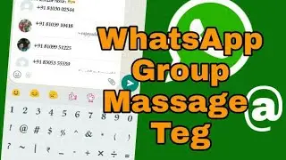 @ WhatsApp Group Member Tag massage chat Group @ Hindi me !! Techno Tip !!