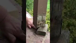 Porch Post Rot replace #dewalt #dewalttools what not to do.