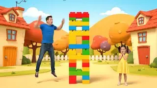 Roblox Tiny Builder Built a Wobbly Tower | Kids Songs & Nursery Rhymes