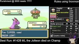 Over 2900 Kaizo Ironmon Attempts and Begging For A Good Run