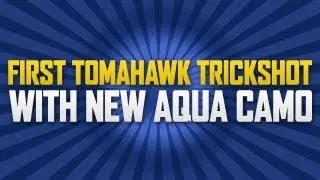 First Combat Axe Trickshot With New Aqua Camo!