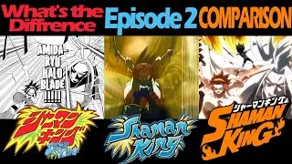 Whats the Difference? - Shaman King (2021) | Episode 2 Anime vs. Anime vs.  Manga COMPARISON
